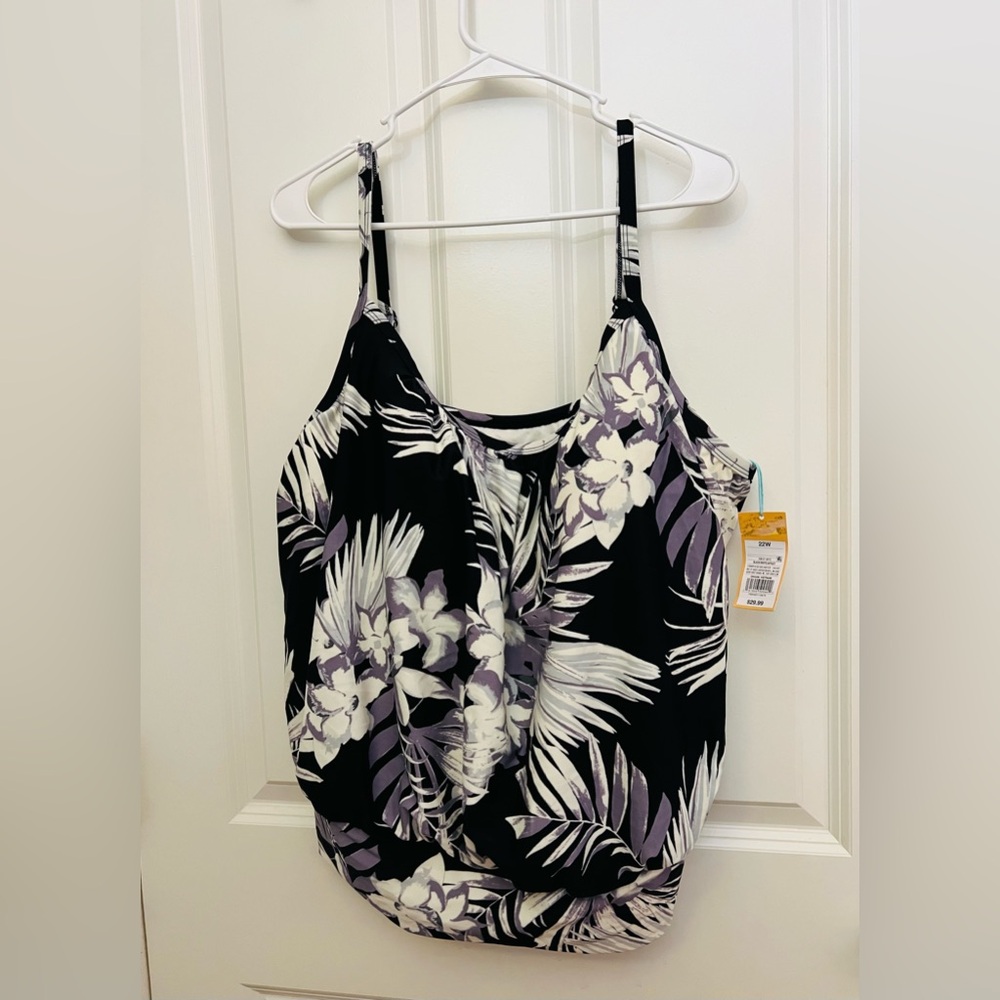 Kona Sol tankini top only size 22W